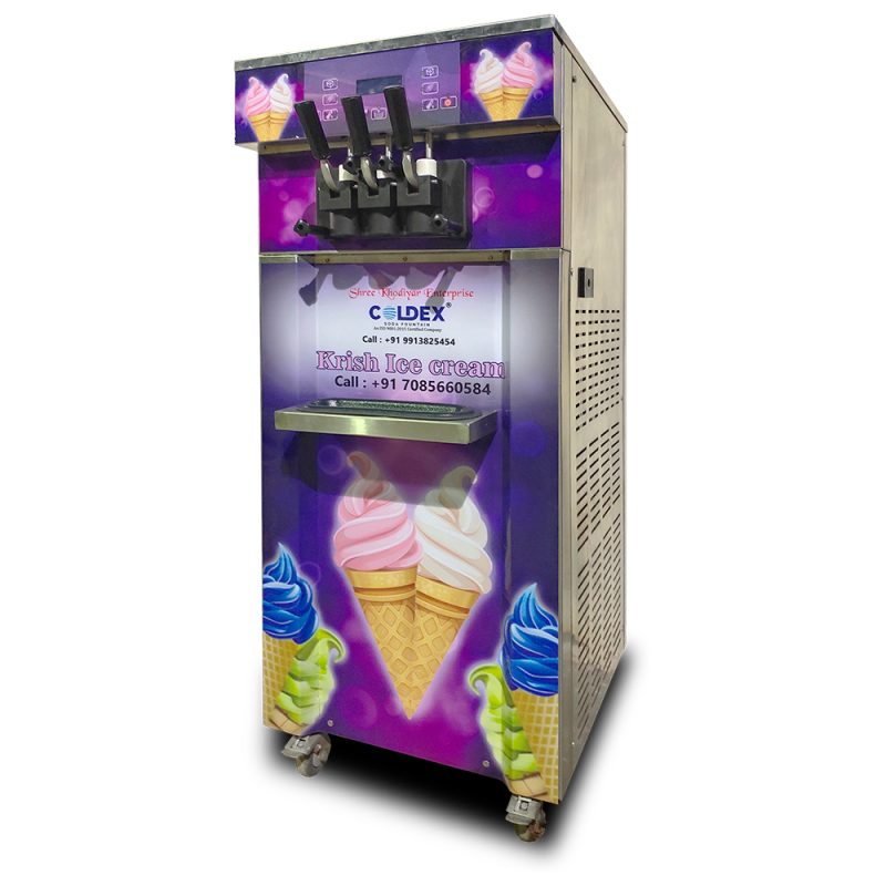 Softy Ice Cream Machine 2+1 Flavours