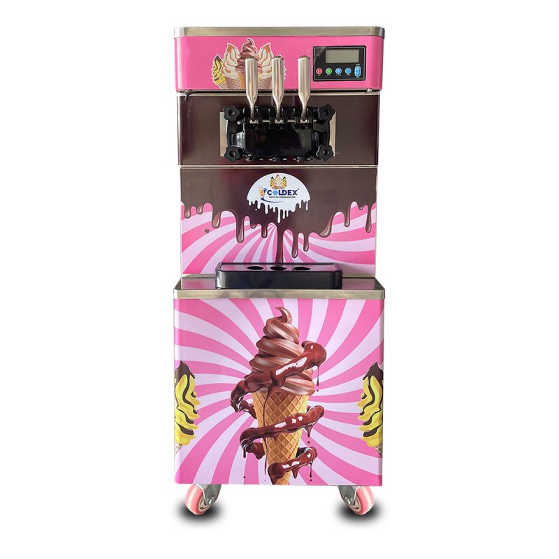 Softy Ice Cream Making Machine Movable